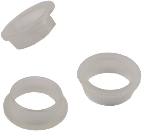 Ami nylon ring transparant wit verpakt per 10 stuks in zakje - 900006
