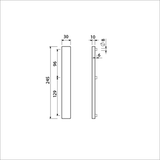 Ami smalschild 245 30 geheel blind m5 f-1 - 510601