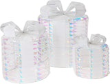 Home styling cadeau 30cm set a 3 stuks irriserend led werkt op batterij ( niet inbegrepen )