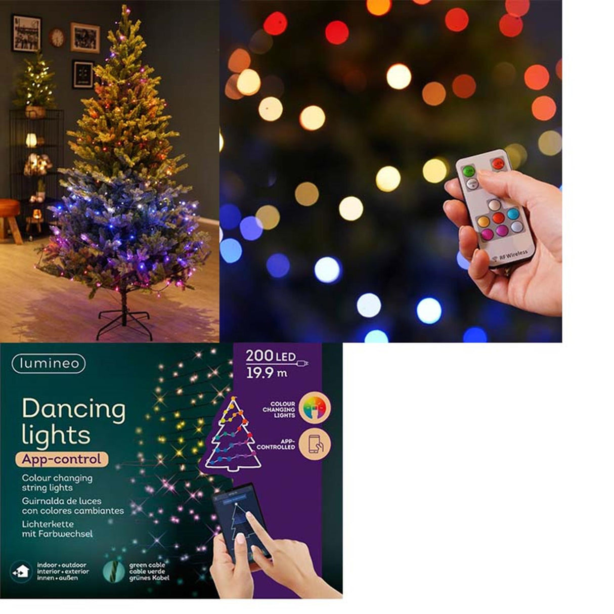Lumineo Weihnachtsbeleuchtung App-Steuerung 200 LED