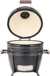 Arbaer Kamado Medium Ø 16 Zoll mit Rahmen Keramikschwarz