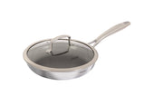 Arbaer Induktionsbratpfanne ø 24 cm mit Waben-Antihaftbeschichtung mit Deckel