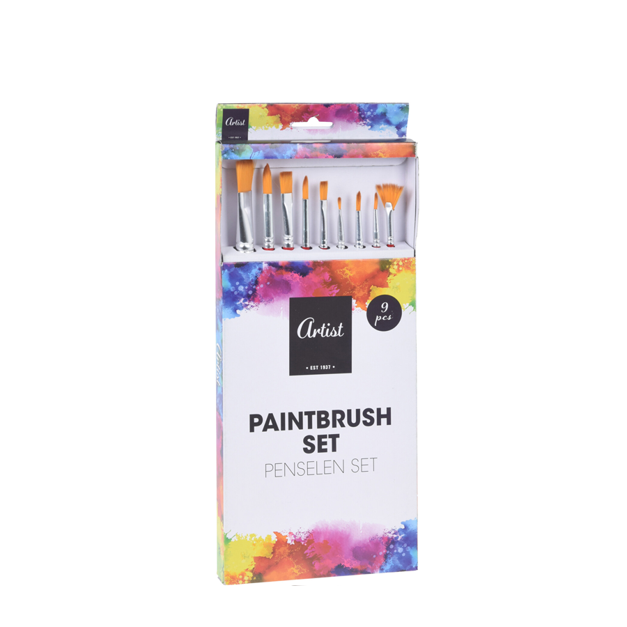 Pinselset, 9-tlg.