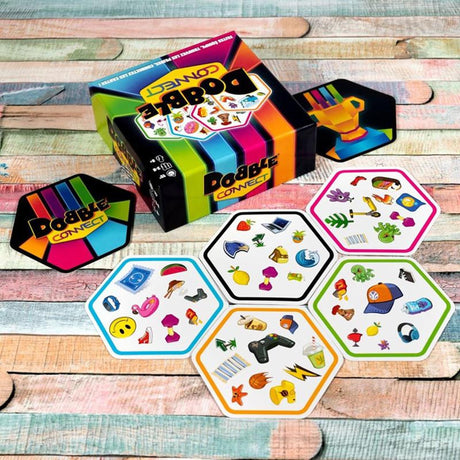 Zygomatic Brettspiel Studio Dobble Connect Kartenspiel