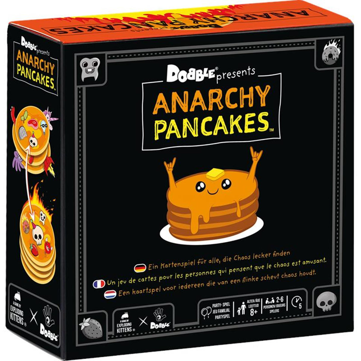 Zygomatic Brettspielstudio Zygomatic Dobble Anarchy Pancakes – Kartenspiel mit Pfannkuchen