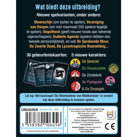 Zygomatic Brettspielstudio: Die Werwölfe von Wokedam – Vollmond-Kartenspielerweiterung