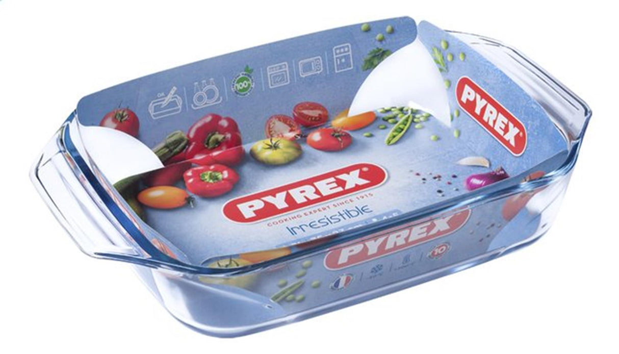 Pyrex-Auflaufform aus Glas, 35 x 23 cm