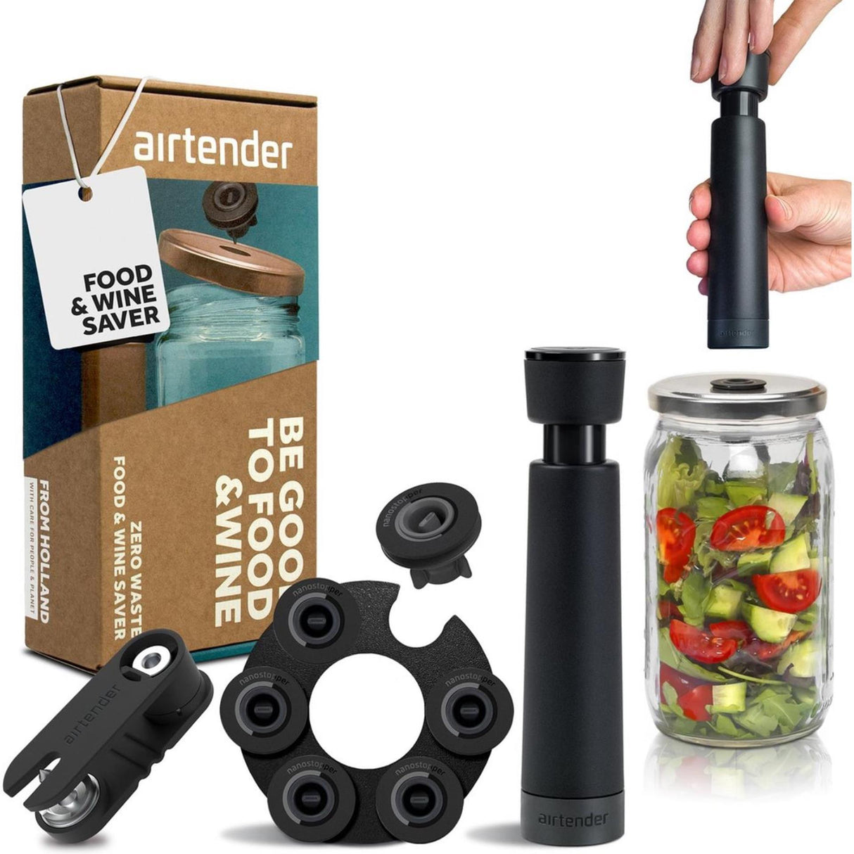 Airtender-Geschenkbox für Essen und Wein