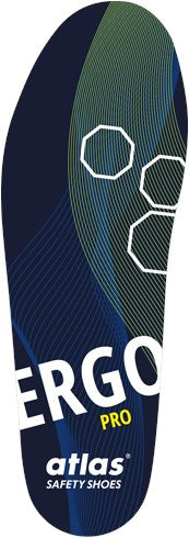 Atlas ergo pro Einlegesohle | blau gelb | Größe 35 - 4043692447841