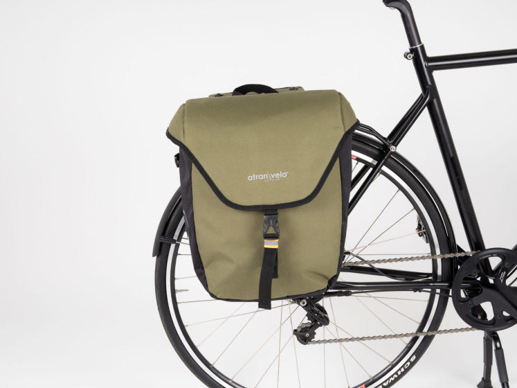Atran Velo Zap Single Fahrradbeutel mit AVS -Adapter 25l Groen