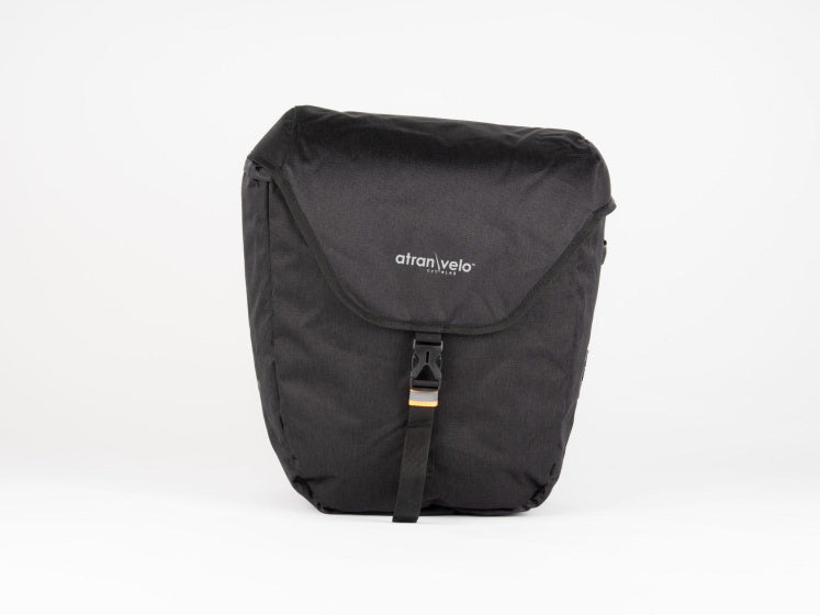 Atran Velo Zap Single Fahrradbeutel mit AVS -Adapter 25l Schwarz