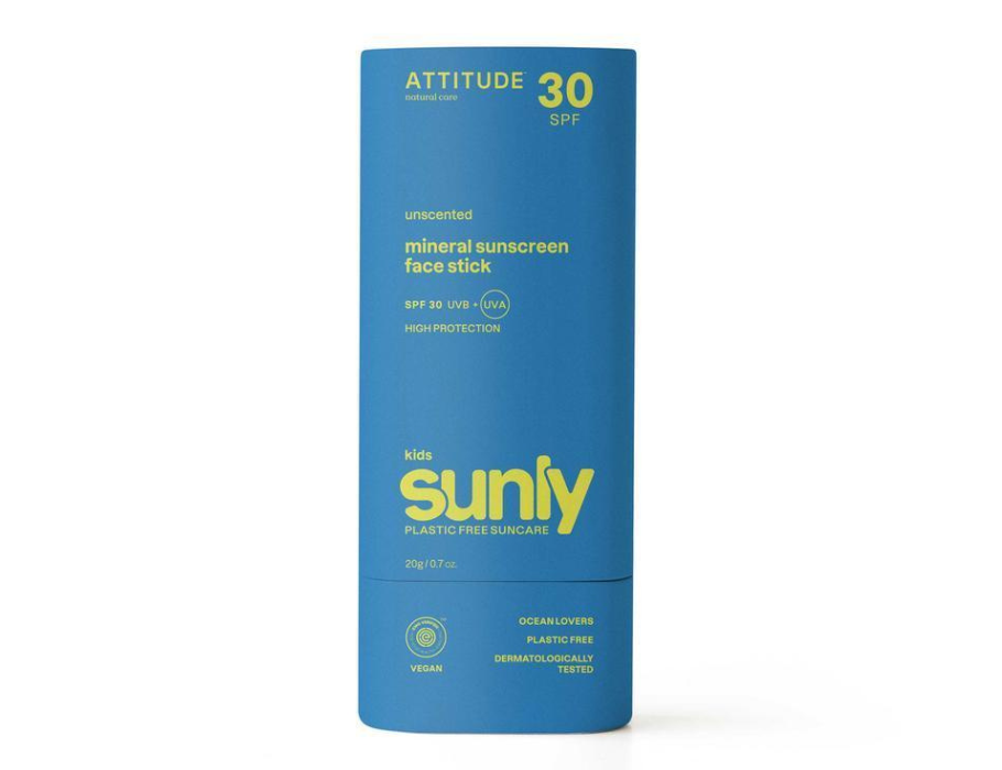 Attitude Sonnenschutzstift – Gesicht – Kinder – LSF 30 – parfümfrei – 20 g