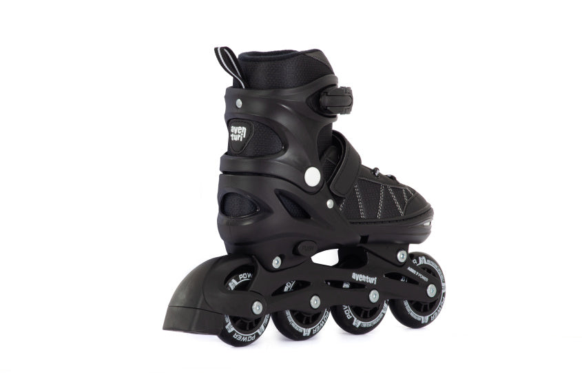Aventuri verstellbare Inlineskates Semi-Softboot schwarz Größe 38-41 (L)