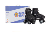 Aventuri verstellbare Rollschuhe Semi-Softboot schwarz Größe 31-34 (S)