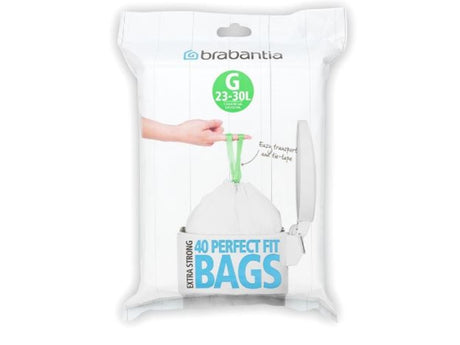Brabantia Perfectfit Müllsäcke – 23 30 l – Code g – 40 Stück
