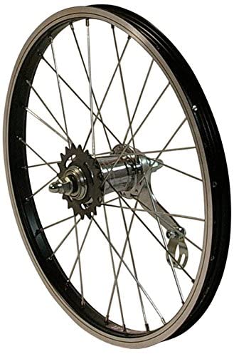 HZB Hinterrad 20 Zoll ETRO 406 Alu Black Fixed Achse entfernen