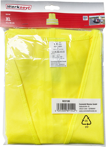 Werkzeyt fluoreszierende Weste 100 % Polyester XL – B22100