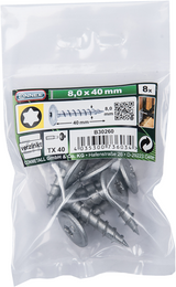 Connex Pfostenschraube TX40 8x40 VZ Beutel 8 Stück – B30260