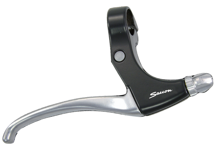 Saccon Bremsgriff Set Rollerbrake 4-Finger Silber schwarz 2-teilig