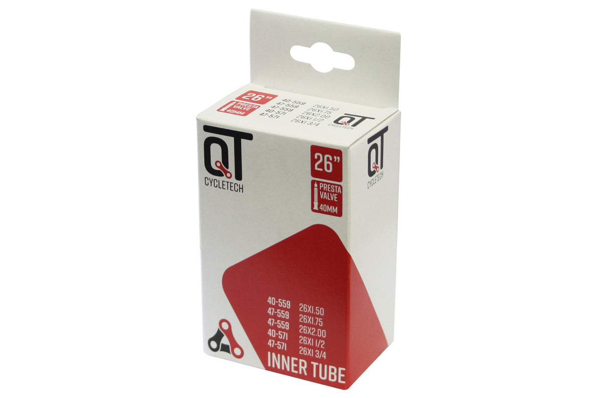 Qtcychectech qt Innenrohr Sv13 26 Zoll 47 62-559 26x1.75 SV 40 mm