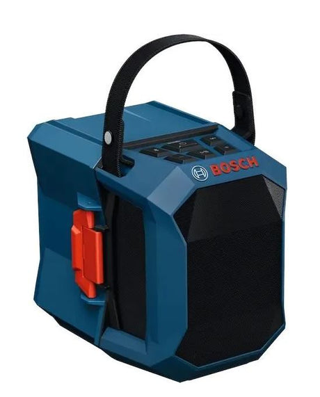 Bosch blauer GPB 18V-1C Akku-Lautsprecher | inkl. Tragegriff und Batteriefachdeckel | ohne Akku und Ladegerät - 06014a7001