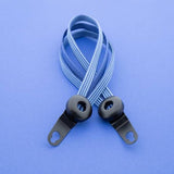Qibbel Widek Spanngurt Venture 24 schwarze Klammern blau weiß