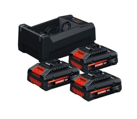 Bosch batterij 18v 4,0ah deskundige 3szt. + lader gal12v 18