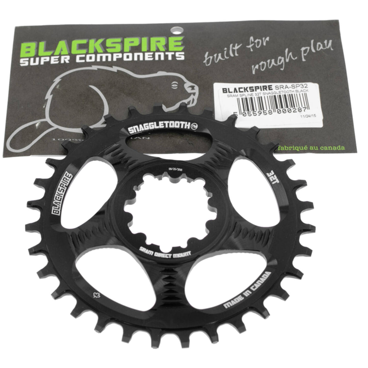 Schwarzgepresst - - Ketten -Top -Sram SRAM Spline 32 6mm Offset