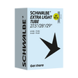 Schwalbe benelux b.v. Schwalbe-Lätzchen. AV19L-EL Extra Light – 54 75-584 622 IB AGV Schwarz 40 mm – 10462340