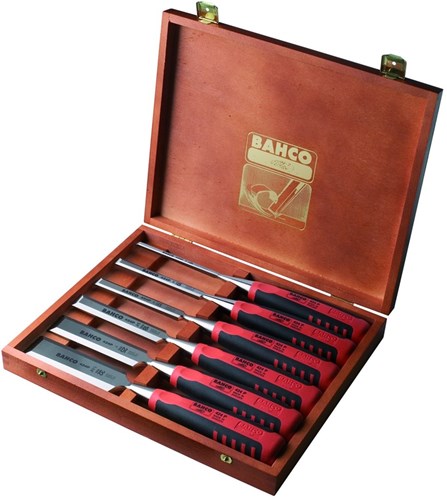 Bahco 424p 6-teiliges Meißelset in Holzbox | 424p-s6-eur