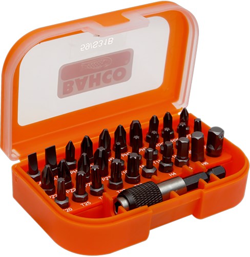 Bahco 59 s31b Bit-Set, 31-teilig für Schlitz, Phillips®, Torx, Pozidriv® – 59 s31b
