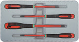 Bahco schroevendraaierset ergo™ | geïsoleerd | vde | driecomponentengreep | smal blad | torx® - 4-delig - be-9880sl