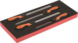 Bahco foaminlay fit go 1 3 met vijlen - 4-delig - retailverpakking - ff1e5015eh