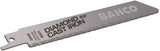 Bahco reciprozaagblad | met diamantkorrels | voor gietijzer en keramiek | 4 tpi | 100 mm - 2-delig - 3946-100-dg-st-2p