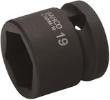 Bahco slagdop 1 2 | kort | zeskant | gefosfateerd | 21 mm - k7800m-21