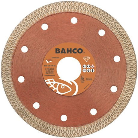 Bahco-Schleifscheibe | Diamant | für Keramik und Fliesen | 125 x 1,2 x 22,23 mm – 3916-125-10p-ce