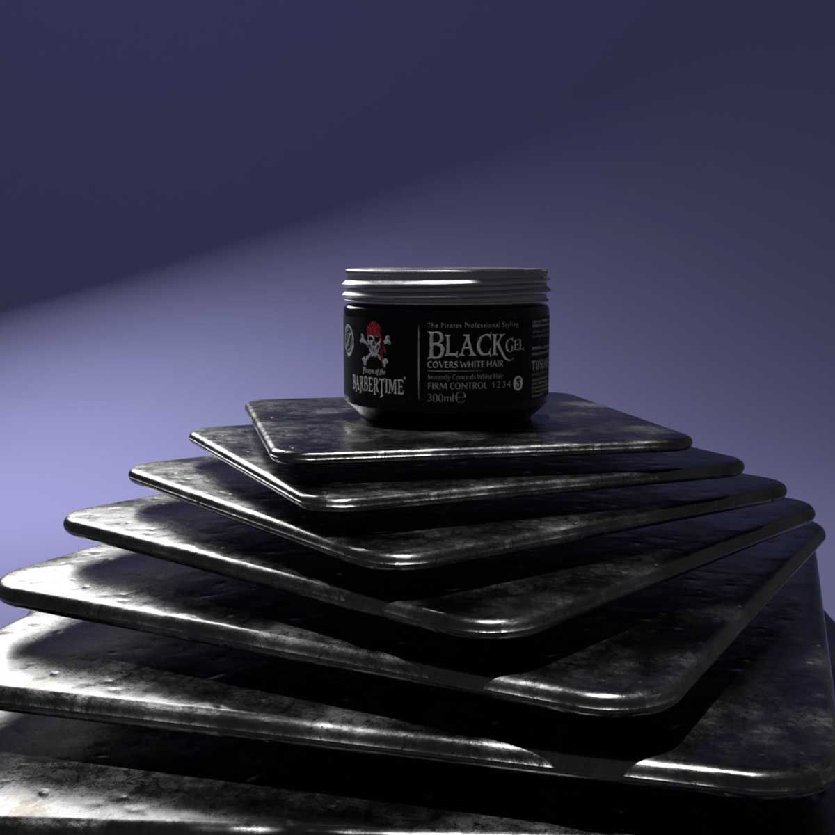 Barbertime schwarzes Gel 300 ml