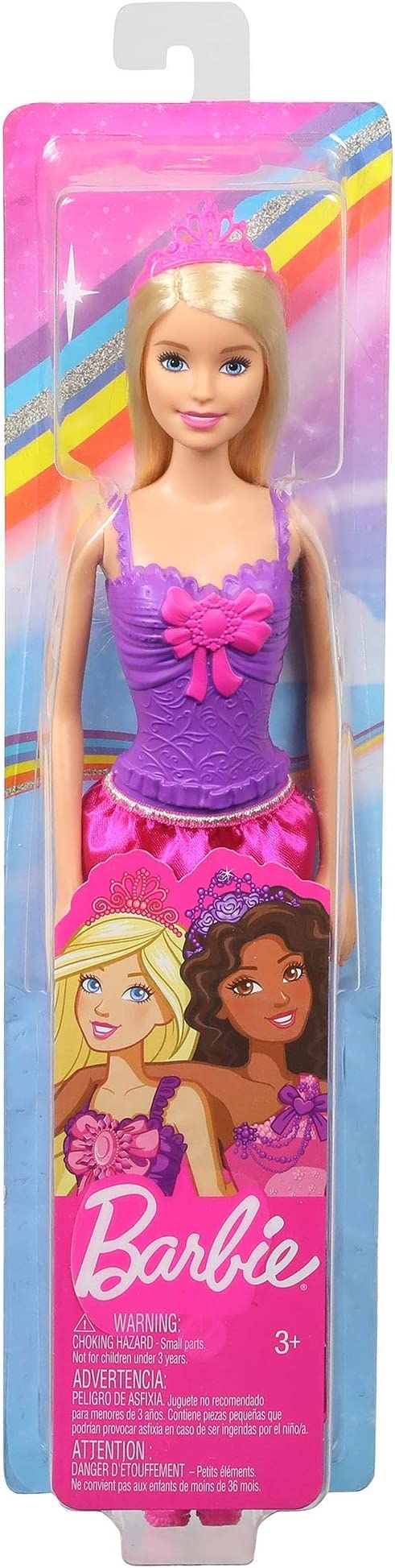 Dinotoys Apeldoorn Barbie Princess Blonde mit lila Outfit und rosa Schleife