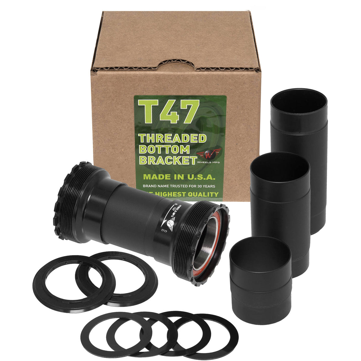 Räder Herstellung von Rädern MFG Bottom BRAS T47 BB30 ACB Schwarz