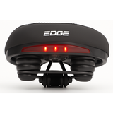 Edge Bicycle Sattel Veneto inkl. Rückhalterung und Hinterlicht - schwarz