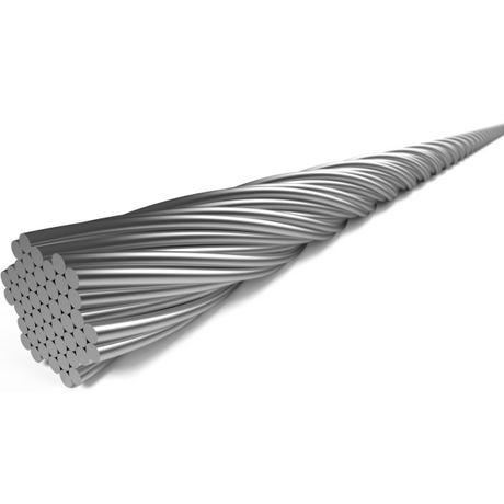Elvedes Cable Systems BV Schalter Innenkabel Elvedes 2250 mm 7 x 7 Adern Edelstahl ø1,1 mm mit N-Nippel ø4,5 × 4,5 (Karton mit 50 Stück) – Silber