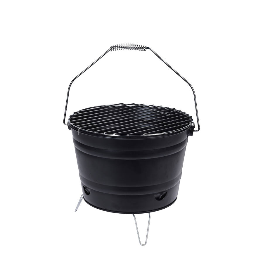 Bbq barbecue emmer zwart ø27cm