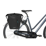 Basil einzelne Fahrradtasche Rivo L Plane Mik 25–31 l 14 x 28 x 43 cm – Schwarz