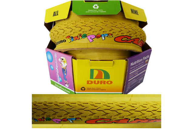 Duro Fuzzbuster 28 Zoll 24-622 Fixie Pops Folding Band Geel 60 TPI