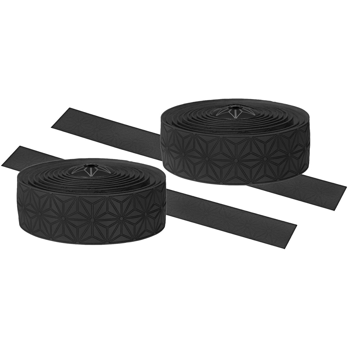 Supacaz Super Sticky Kush einfarbiges Lenkerband schwarz inklusive Aluminium-Lenkerstopfen
