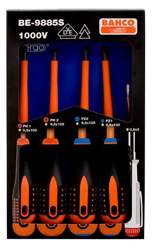 Bahco Ergo-Schraubendreher-Set 5-teilig