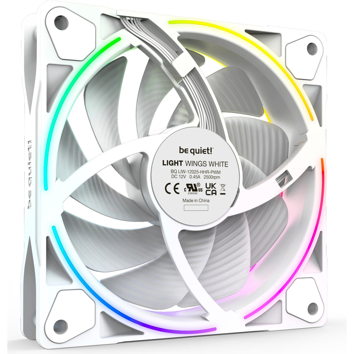 Ruhig sein! Hell weiß 120 mm PWM Hochgeschwindigkeits-Triple Pack