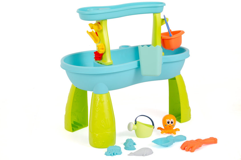 Strandspielzeug Sand und Wassertisch mit Accessoires 19-Piece