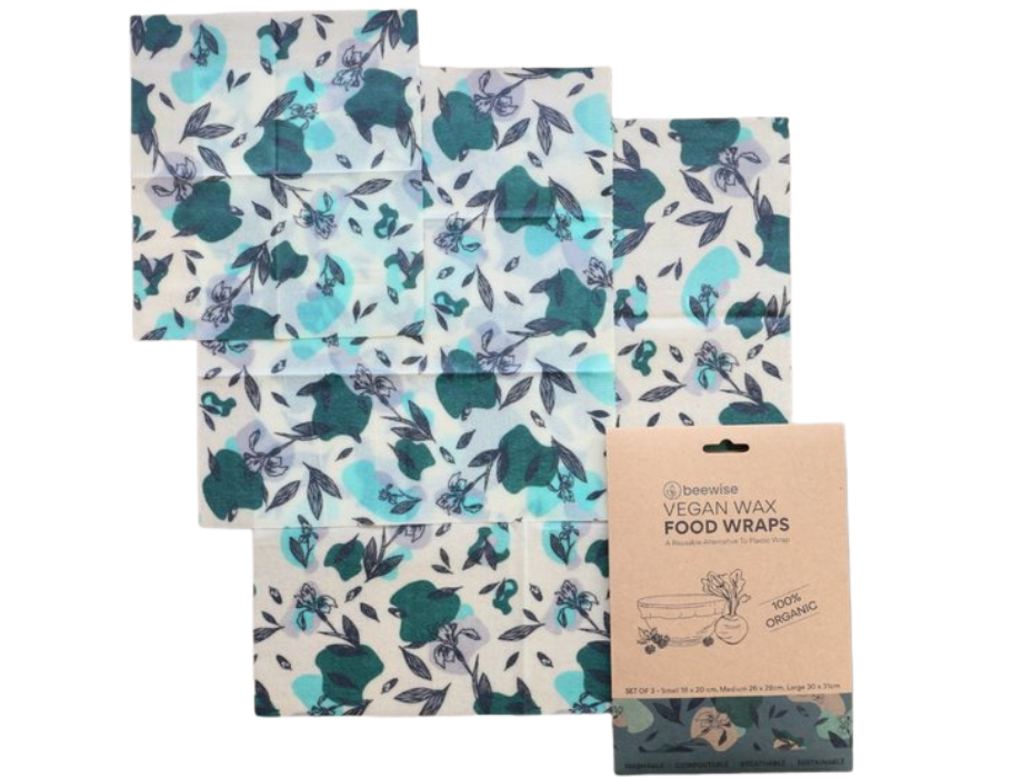 Beewise vegane Lebensmittelverpackungen – 3er-Set – blau