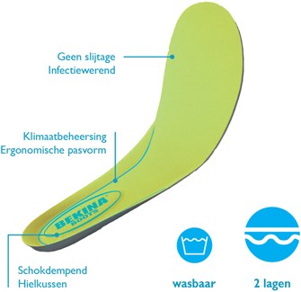 Bekina voetbed e002 | groen | maat 39 - 00.135.002.39